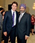 Surjit Babra with Prime Minister Justin Trudeau