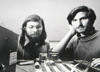 Steve Wozniak with Steve Jobs