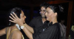 Wasim Akram (middle) with Sushmita Sen (right)