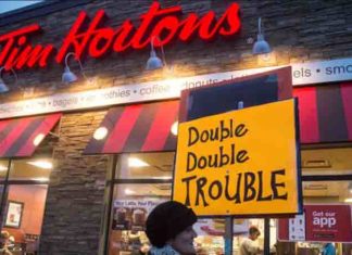 Tim Hortons double double trouble