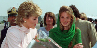 Princess Diana with Jemima Khan