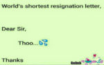 shortest resignation letter