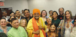 Siddhguru with invited guests at New York event.