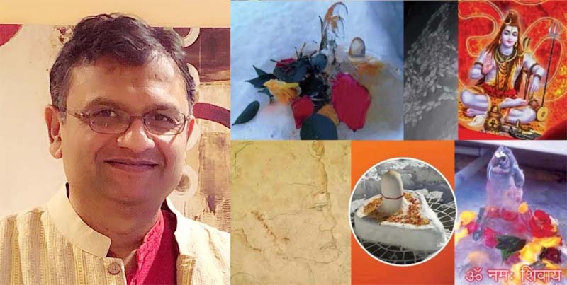 Abhishek Mishra (left) and Shiva images